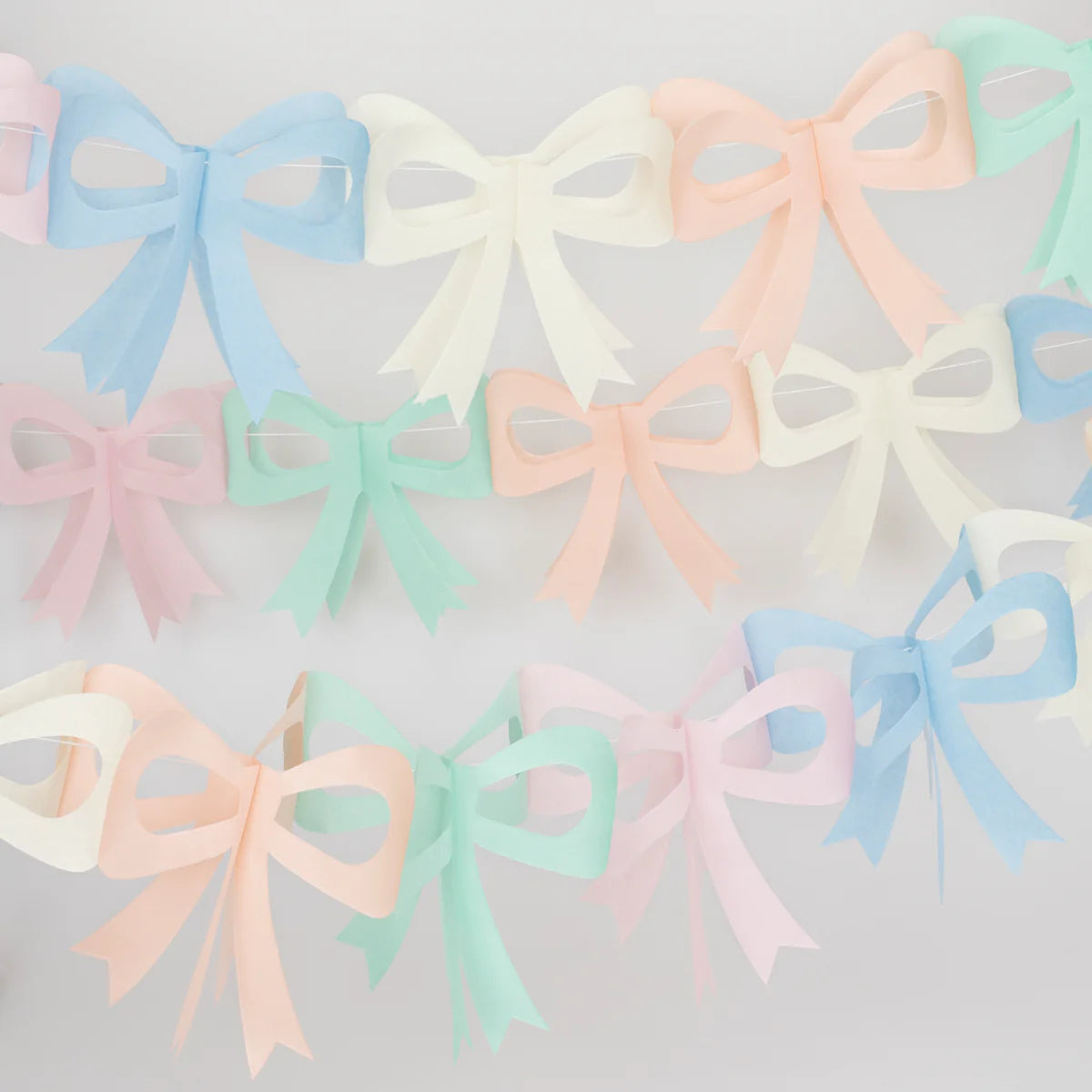 Tissue Paper Bow Garlands