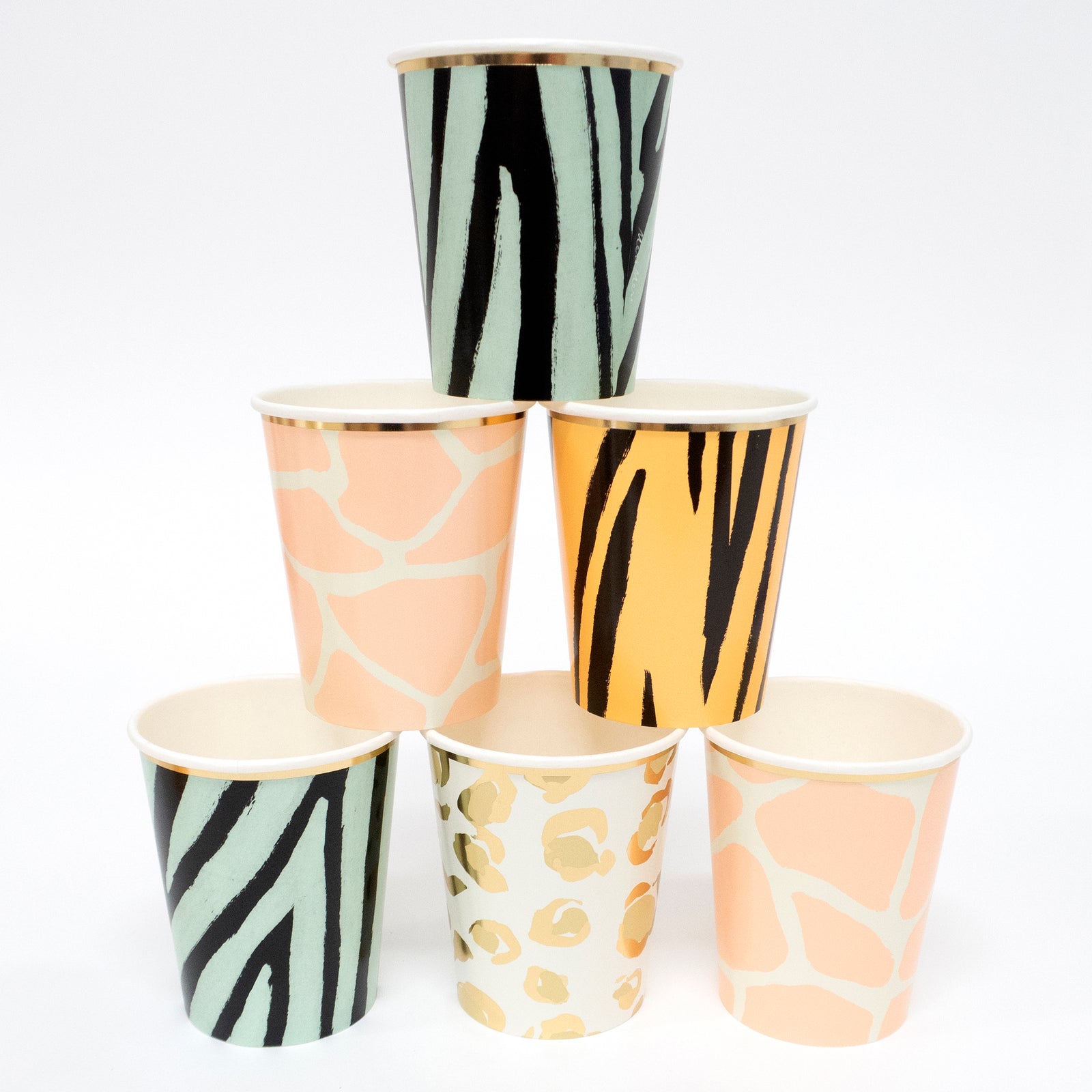 Safari Animals Print Party Cups