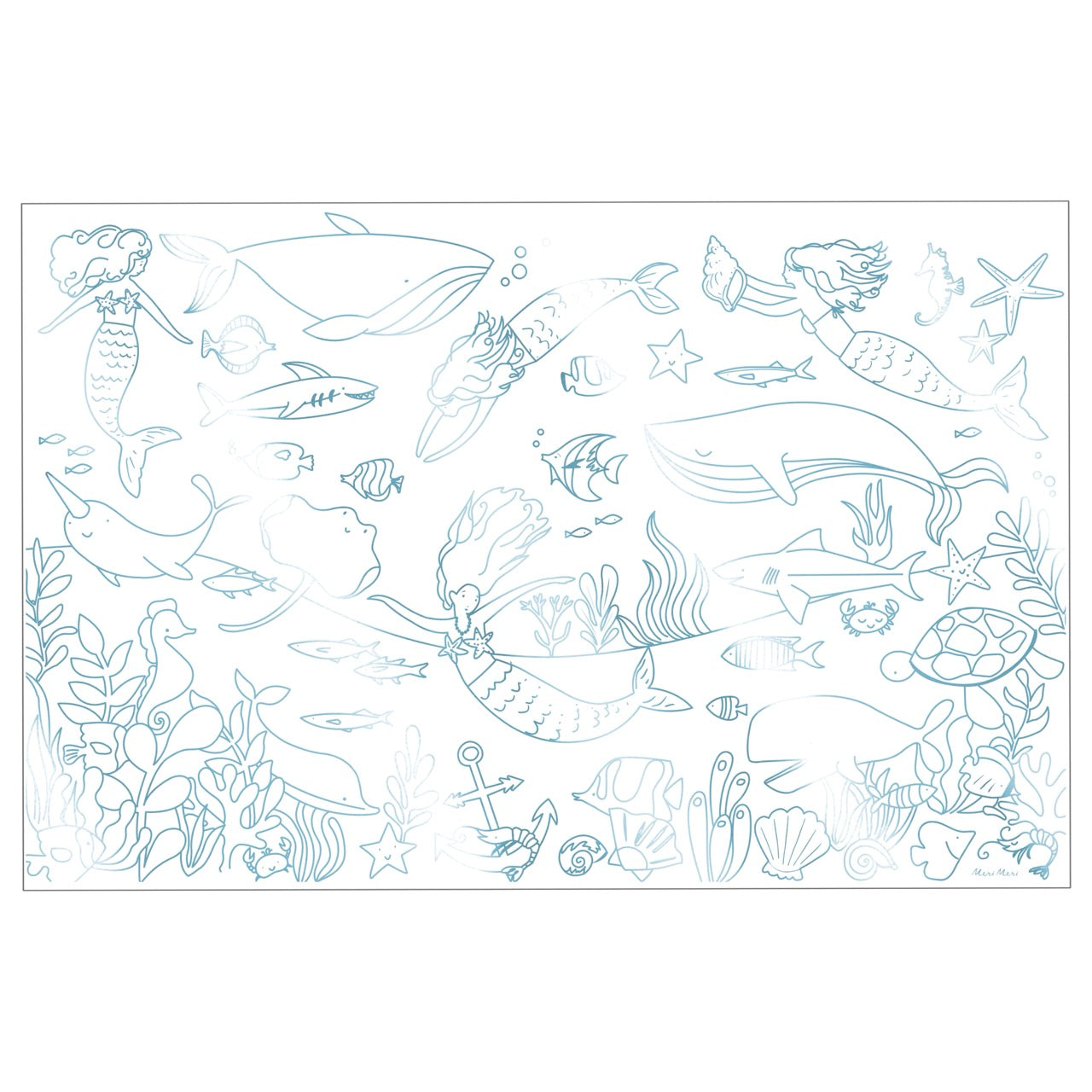 Mermaid XL Colouring Posters