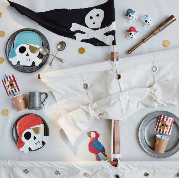 Pirate Cups & Straw Set