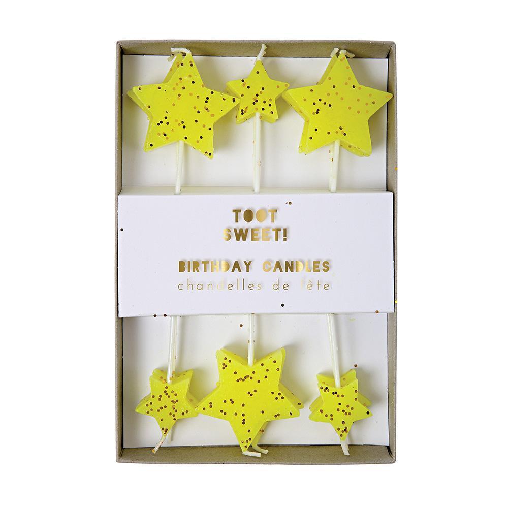 Glitter Star Candles