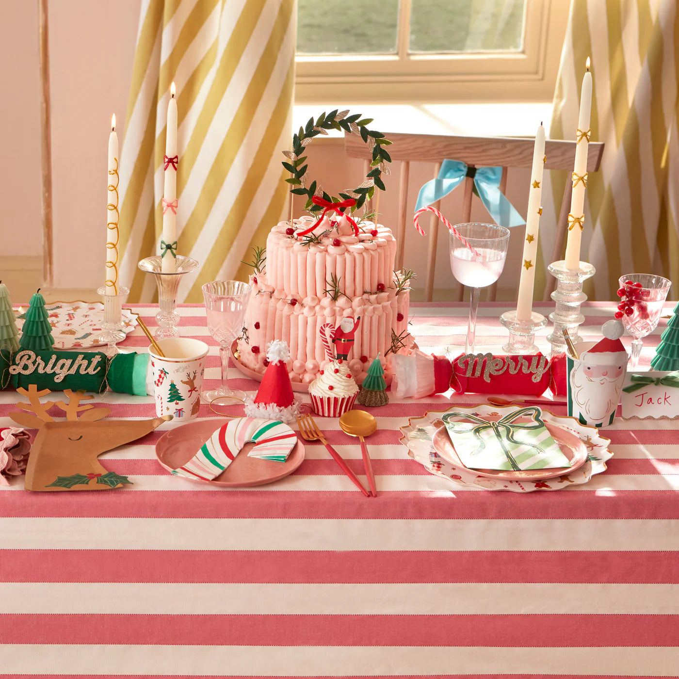 Candy Cane Christmas Napkins